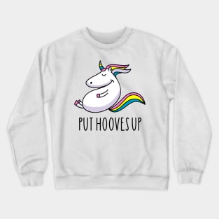 Unicorn hooves up Crewneck Sweatshirt